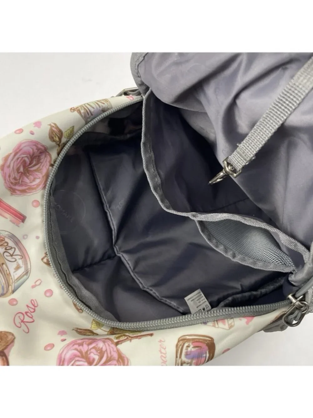ZOMAKE Sling Backpack Crossbody Bag Travel Rose Cosmetics Perfume Print